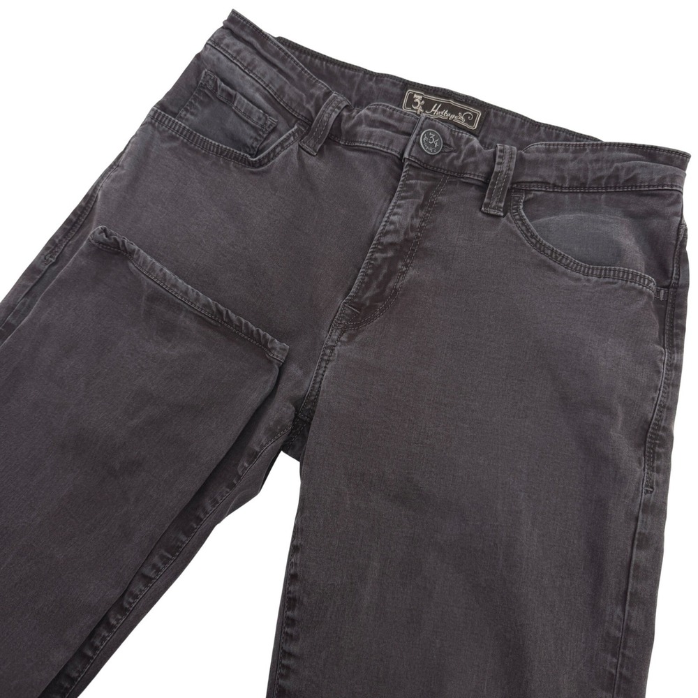 34 Heritage Courage Jeans Mens 30x29 (Tag 33x34) Charcoal Straight Leg Stretch